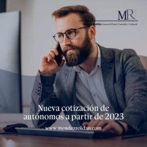 Nueva cotización autónomos 2023