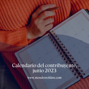 Calendario del contribuyente, mayo 2023