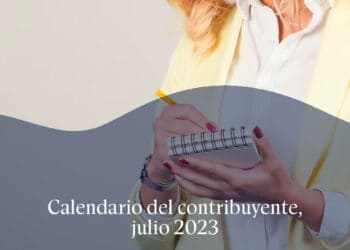Calendario del contribuyente, julio 2023