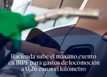 Hacienda sube el máximo exento en IRPF para gastos de locomoción a 0,26 euros el kilómetro