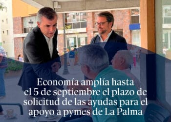 Economía amplía hasta el 5 de septiembre el plazo de solicitud de las ayudas para el apoyo a pymes de La Palma