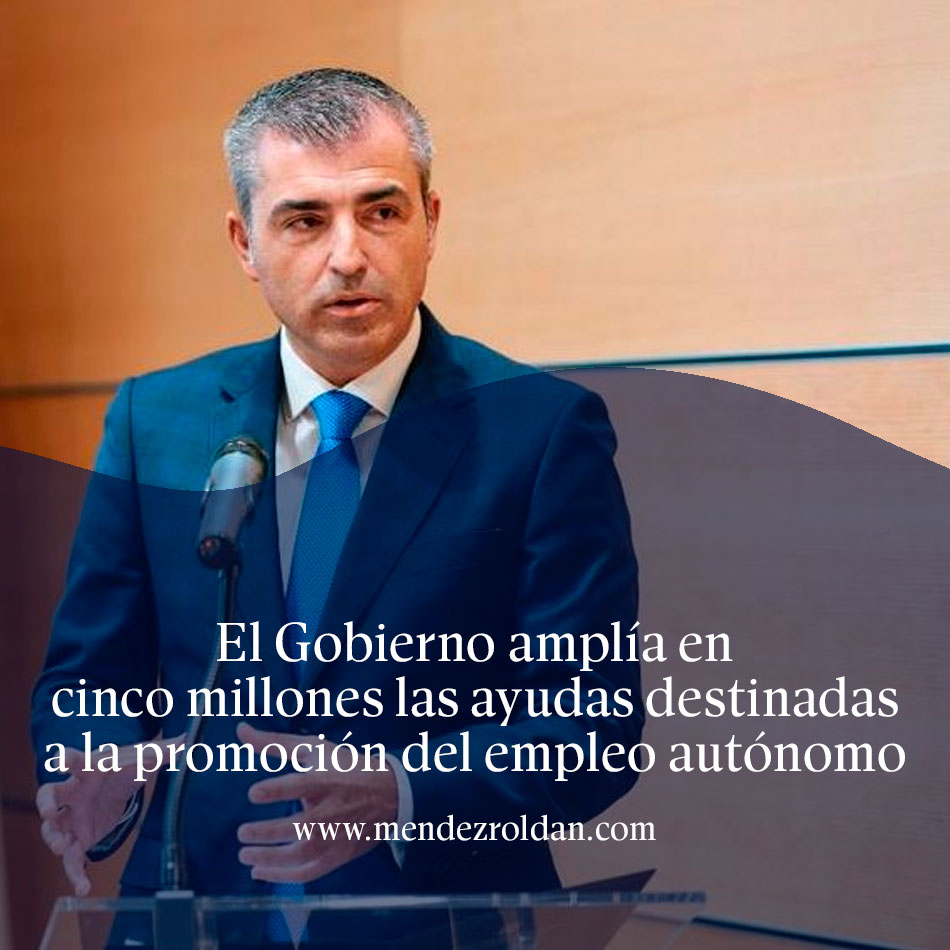 El Gobierno amplía en cinco millones las ayudas destinadas a la promoción del empleo autónomo