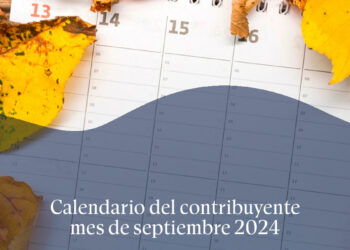 Calendario contribuyente septiembre de 2024